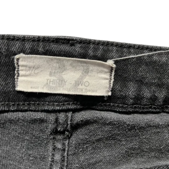 WE The Free Womens Black High Rise Coated Shimmer Denim Skinny Jeans 32 - Picture 12 of 13